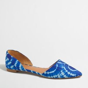 J. Crew Tie-dye d'Orsay flats
